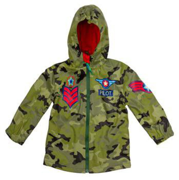 Size 3: Stephen Joseph All Over Print AIRPLANE Raincoat NEW