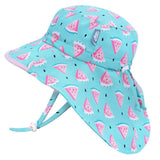 Size M (6-24m): Jan & Jul Aqua Dry Adventure Hat - WATERMELON
