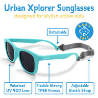 Size S (6m-2y): Jan & Jul Urban Xplorer Sunglasses - Black Aurora