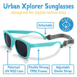 Size S (6m-2y): Jan & Jul Urban Xplorer Sunglasses - LEMONADE AURORA