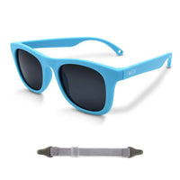 Size S (6m-2y): Jan & Jul Urban Xplorer Sunglasses - Sky Blue