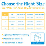 Size M (6-24m): Jan & Jul Aqua Dry Adventure Hat - Dinoland