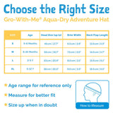 Size XL (5-12 years): Jan & Jul Aqua Dry Adventure Hat - DINOLAND