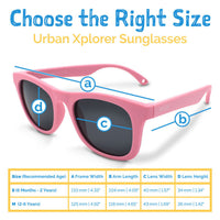 Size S (6m-2y): Jan & Jul Urban Xplorer Sunglasses - Black Aurora