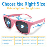 Size S (6m-2y): Jan & Jul Urban Xplorer Sunglasses - LEMONADE AURORA