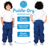 Size 12m: Jan & Jul BLACK Puddle-Dry Rain Pants NEW