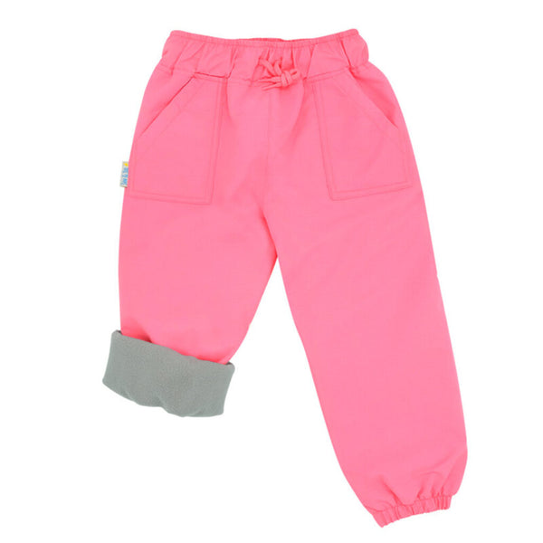 Size 8: Jan & Jul Watermelon Pink Cozy-Dry (Fleece Lined) Rain Pants NEW