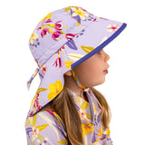 Size M (6-24m): Jan & Jul Aqua Dry Adventure Hat - Tropical Bloom