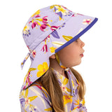 Size S (0-6m): Jan & Jul Aqua Dry Adventure Hat - TROPICAL BLOOM