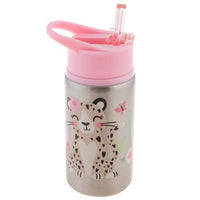 Stephen Joseph Stainless Steel Water Bottle - LEOPARD