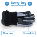 Size L (6-8): Jan & Jul HEATHER GREY Waterproof GLOVES NEW