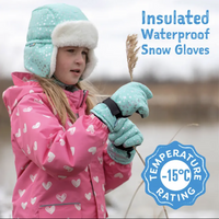 Size XL(8-10): Jan & Jul BLACK Waterproof GLOVES NEW