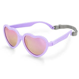 Size M (2-6Y): Jan & Jul HEART Sunglasses - LAVENDAR AURORA