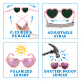 Size M (2-6Y): Jan & Jul HEART Sunglasses - LAVENDAR AURORA