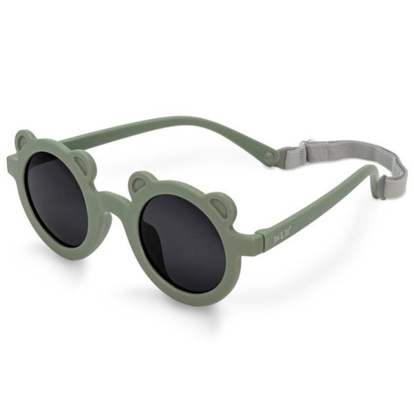 Size M (2-6Y): Jan & Jul BEAR Sunglasses - Crocodile Green