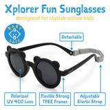 Size M (2-6y): Jan & Jul BEAR Sunglasses - Black