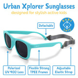 Size M (2-6y): Jan & Jul Urban Xplorer Sunglasses - WHITE