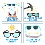 Size M (2-6Years): Jan & Jul Urban Xplorer Sunglasses - BLACK AURORA
