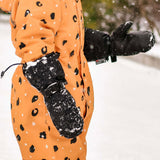 Size M (4-6): Jan & Jul Black Waterproof Mittens NEW