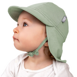 Size S (3-6m): Jan & Jul Sun Soft Baby Cap - JUNIPER GREEN