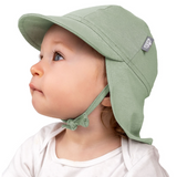 Size M (6-24): Jan & Jul Sun Soft Baby Cap - Juniper Green