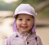 Size S (3-6m): Jan & Jul Sun Soft Baby Cap - Lavender