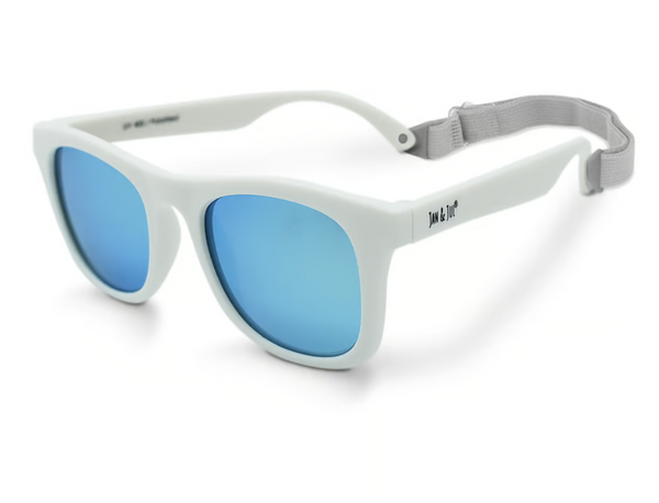 Size M (2-6y): Jan & Jul Urban Xplorer Sunglasses - White Aurora