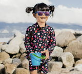 Size S (6m-2y): Jan & Jul Urban Xplorer Sunglasses - NAVY AURORA