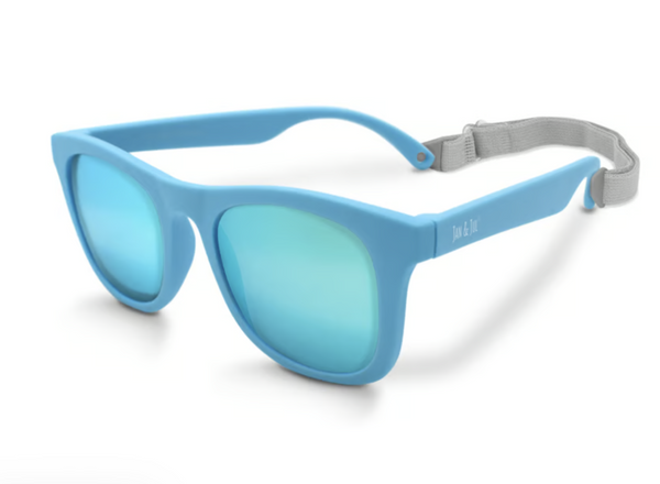 Size M (2-6y): Jan & Jul Urban Xplorer Sunglasses - Sky Blue Aurora