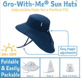 Size L (2-5 years): Jan & Jul Aqua Dry Adventure Hat - PINK STRAWBERRY