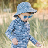 Size S (6m-2y): Jan & Jul Urban Xplorer Sunglasses - FROSTY BLUE Aurora