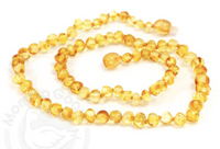 Small: Momma Goose-Baltic Amber Baby Necklace-Baroque Lemon-1007S