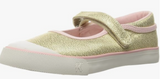 Size 5: See Kai Run Marie, GOLD Mary Jane Sneaker Shoes NEW