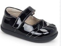 Size 3: See Kai Run Adeline, BLACK Patent Mary Jane Shoes NEW