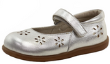 Size 5: See Kai Run Sera SILVER Mary Jane Shoes NEW