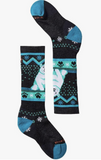 Size M (12-2.5): Smartwool Kids' WINTERSPORT Twilight Blue Bear Full Cushion Over the Calf NEW Socks