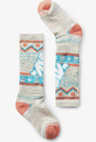 Size S(9-11.5): Smartwool Kids' WINTERSPORT Gray Bear Full Cushion Over the Calf NEW Socks