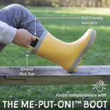 Size 5.5: Jan & Jul YELLOW Puddle Dry Loop Handle Rain Boots NEW