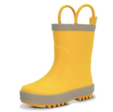 Size 5: Jan & Jul YELLOW Puddle Dry Loop Handle Rain Boots NEW