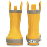 Size 9: Jan & Jul YELLOW Puddle Dry Loop Handle Rain Boots NEW