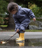 Size 9: Jan & Jul YELLOW Puddle Dry Loop Handle Rain Boots NEW