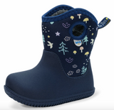 Size 7: Jan & Jul NAVY FOREST Birch Toasty-Dry Lite Winter Rain Boots NEW