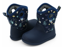 Size 13: Jan & Jul NAVY FOREST Birch Toasty-Dry Lite Winter Rain Boots NEW