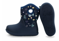 Size 3Y: Jan & Jul NAVY FOREST Birch Toasty-Dry Lite Winter Rain Boots NEW