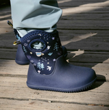 Size 3Y: Jan & Jul NAVY FOREST Birch Toasty-Dry Lite Winter Rain Boots NEW