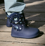 Size 13: Jan & Jul NAVY FOREST Birch Toasty-Dry Lite Winter Rain Boots NEW