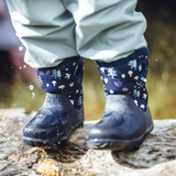 Size 13: Jan & Jul NAVY FOREST Birch Toasty-Dry Lite Winter Rain Boots NEW