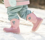 Size 6: Jan & Jul DUSTY PINK Birch Toasty-Dry Lite Winter Rain Boots NEW