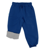 Size 3: Jan & Jul NEBULA BLUE Cozy-Dry (Fleece Lined) Rain Pants NEW