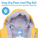 Size 2: Jan & Jul UNICORN Cozy Dry Waterproof Fleece Lined Zip Up Rain Suit NEW